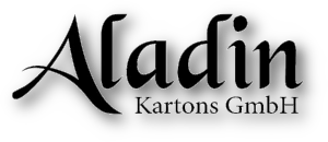 Aladin-Kartons GmbH Schriftzug klein mit Schatteneffekt